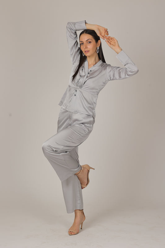 Effortless Elegance: The Front Knot & Straight Pant Co-ord